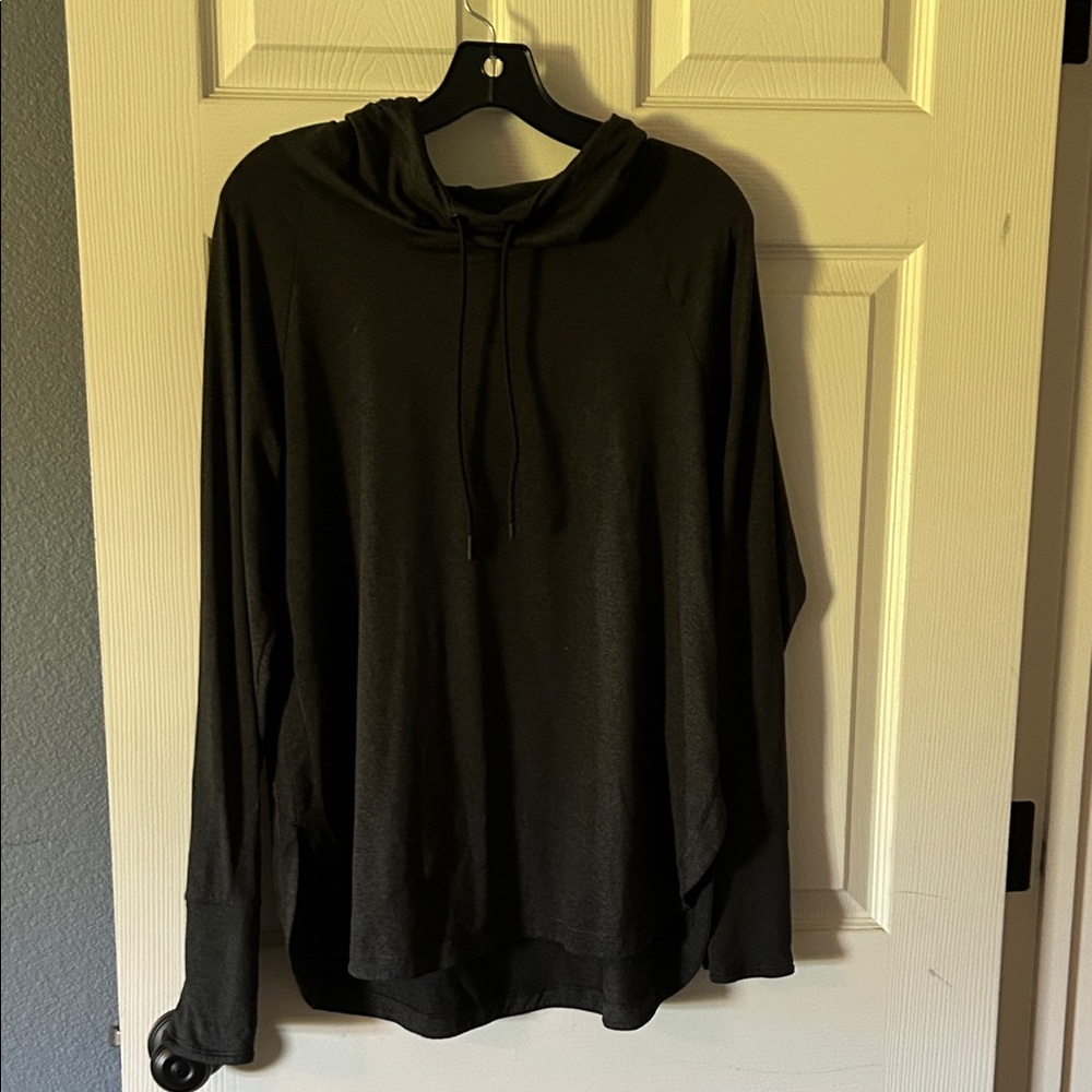 Athleta Uptempo Hoodie - Heathered Black